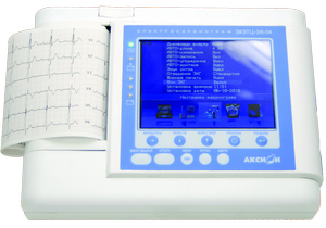 Малое изображение электрокардиограф трехканальный (аксион)