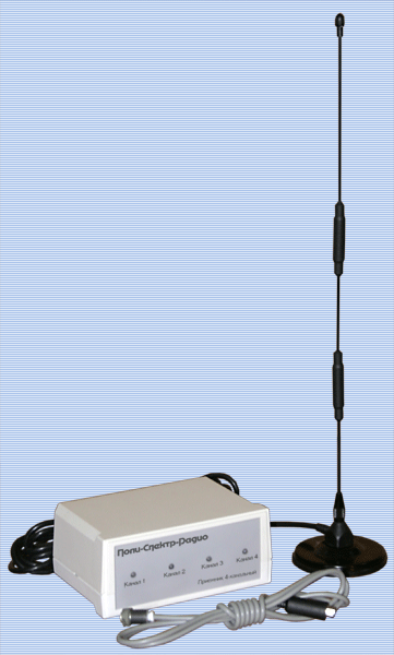 Изображение электрокардиографа Поли-Спектр-Радио-1 с приемником.