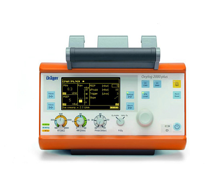 Большое изображение портативный аппарат ивл oxylog 2000 plus (drager)